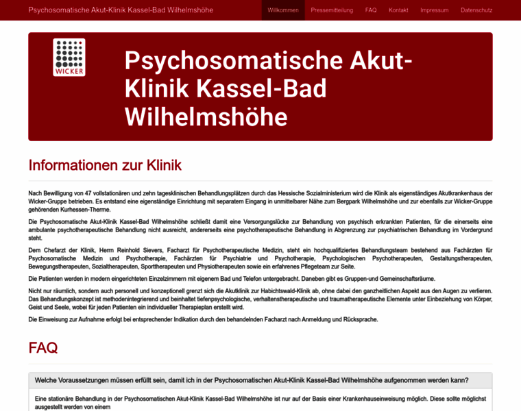 Psychosomatische-akut-klinik.de thumbnail