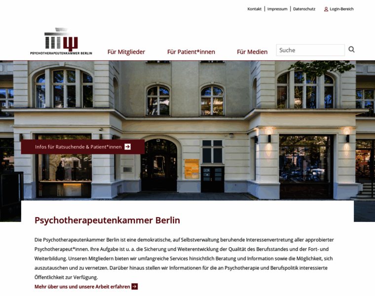 Psychotherapeutenkammer-berlin.de thumbnail
