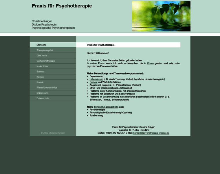 Psychotherapie-kroeger.de thumbnail