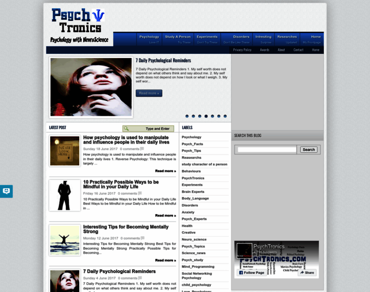 Psychtronics.com thumbnail