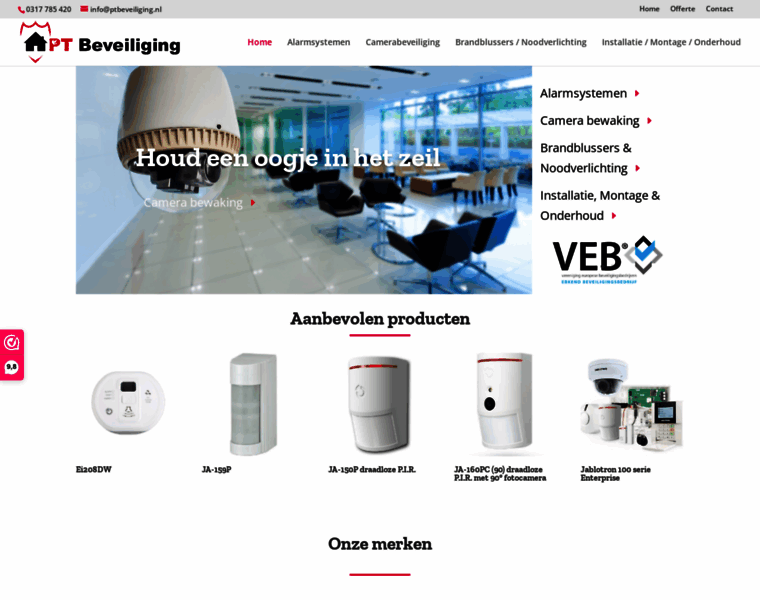 Ptbeveiliging.nl thumbnail