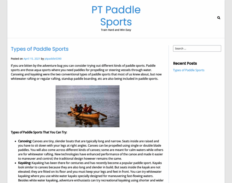 Ptpaddlesports.com thumbnail