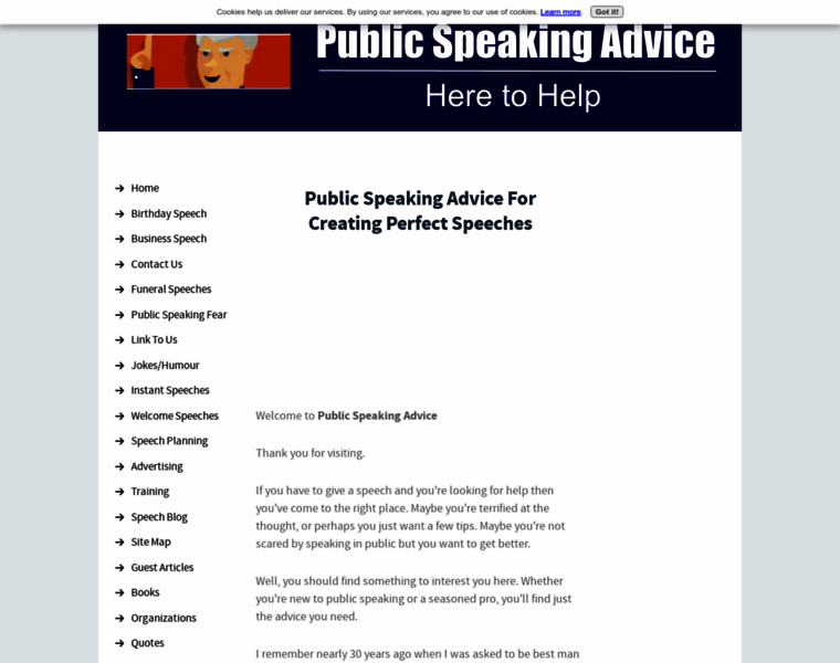 Public-speaking-advice.com thumbnail