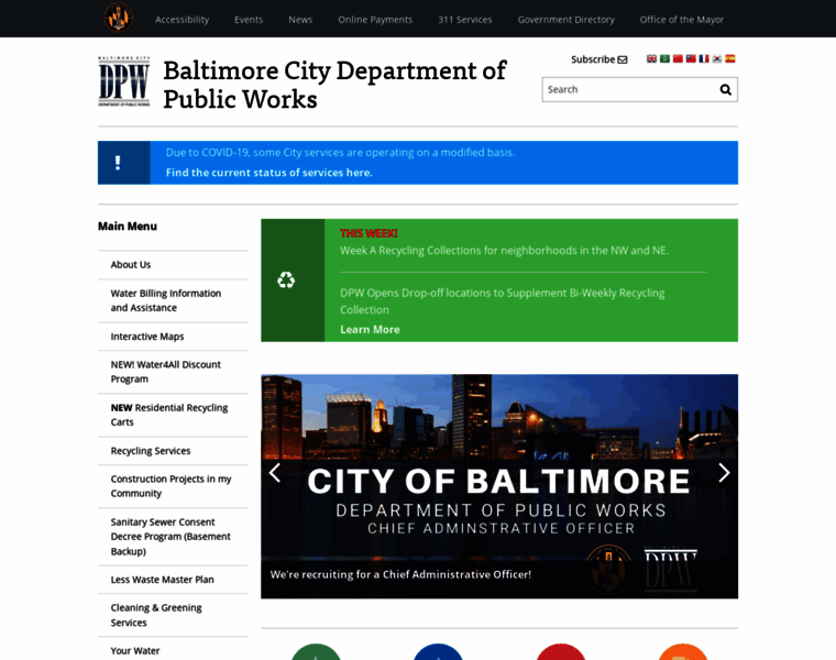 Publicworks.baltimorecity.gov thumbnail