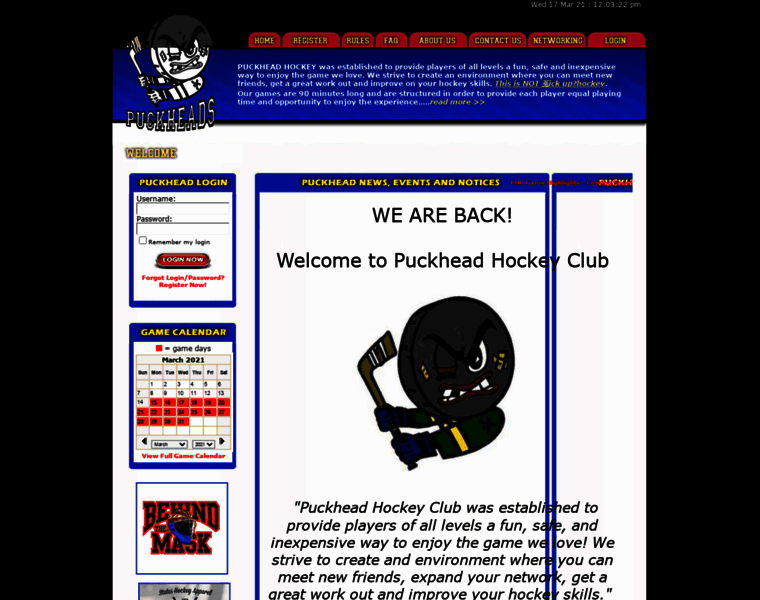 Puckheadhockey.com thumbnail