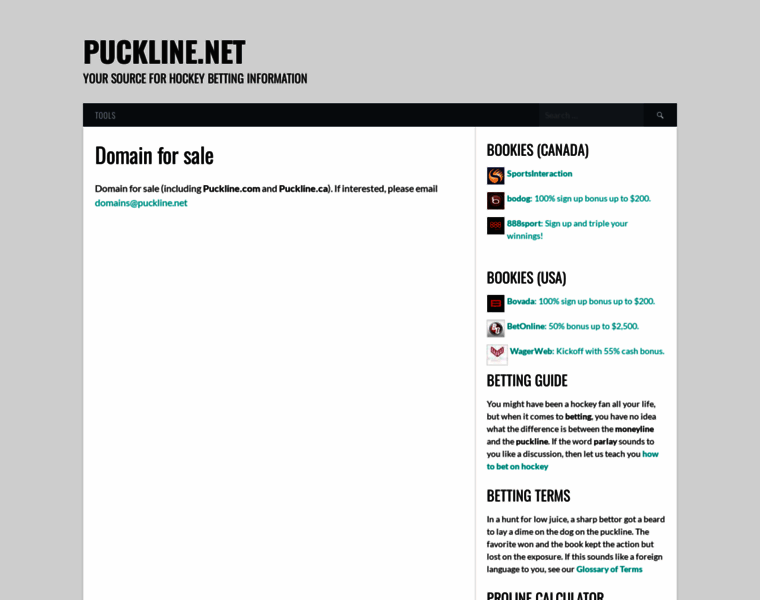 Puckline.net thumbnail