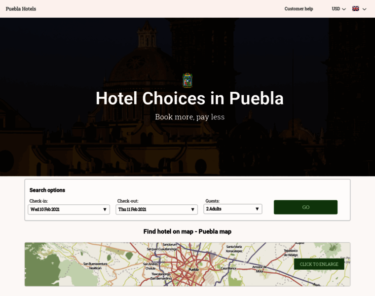 Puebla-hotels.com thumbnail