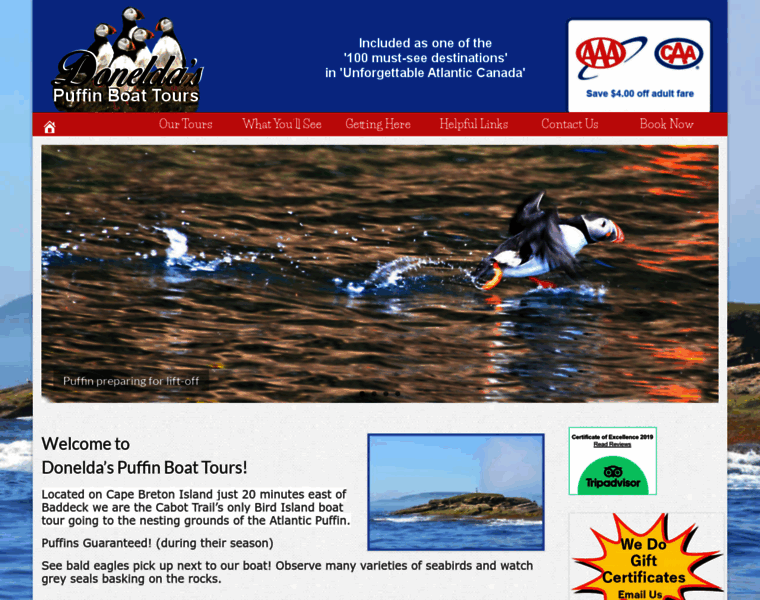 Puffinboattours.com thumbnail