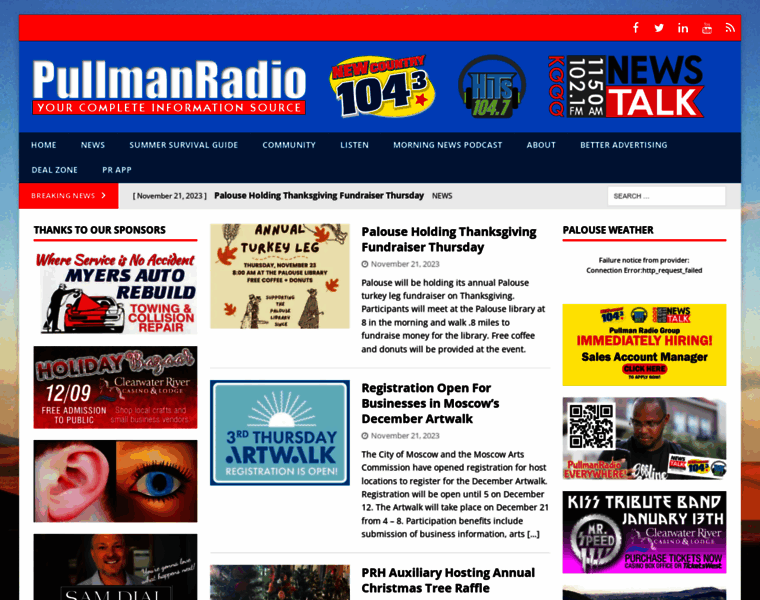 Pullmanradio.com thumbnail