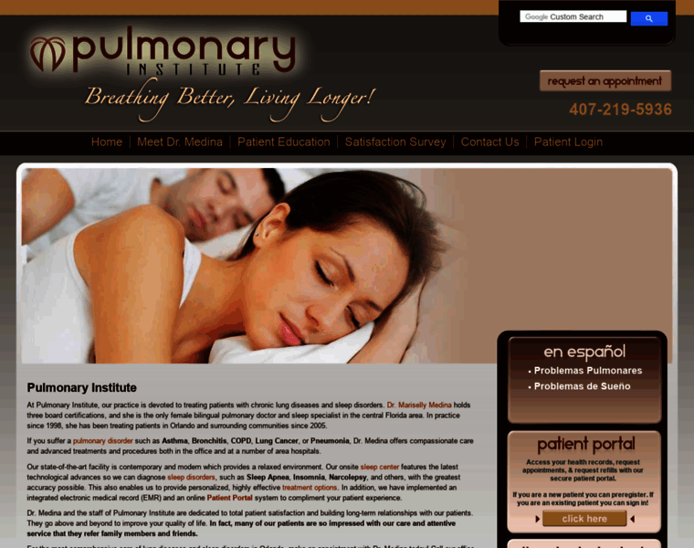 Pulmonaryinstitute.com thumbnail