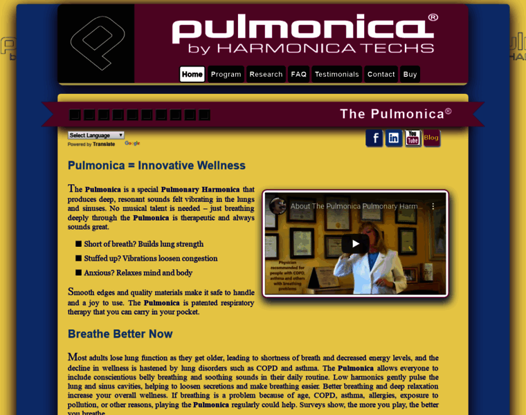 Pulmonica.com thumbnail