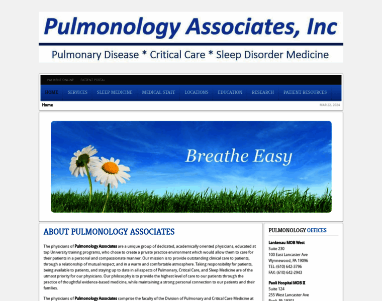 Pulmonologyassociates.com thumbnail