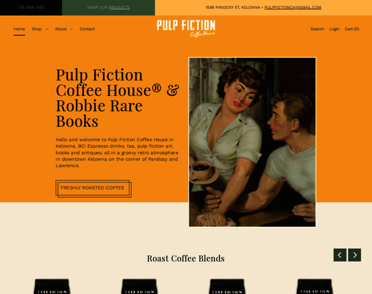 Pulpfictioncoffeehouse.com thumbnail