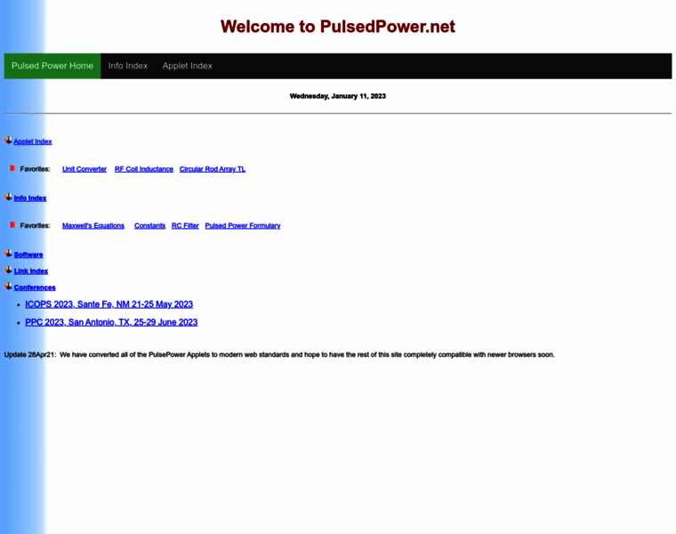 Pulsedpower.net thumbnail