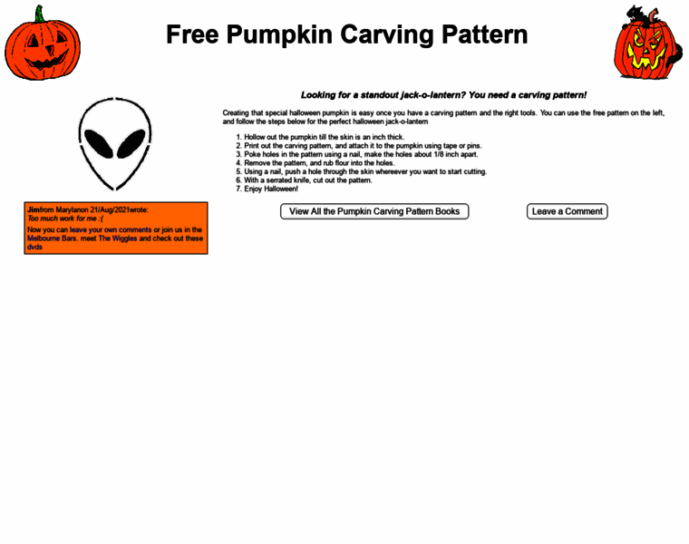 Pumpkin-carving-pattern.com thumbnail