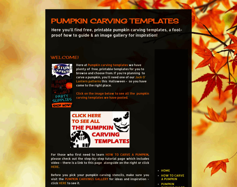 Pumpkincarvingtemplatessite.blogspot.ca thumbnail