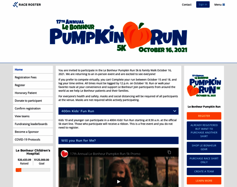 Pumpkinrun.org thumbnail