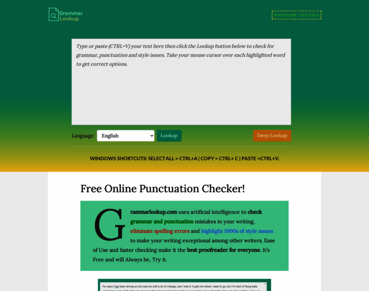 Punctuationcheck.com thumbnail
