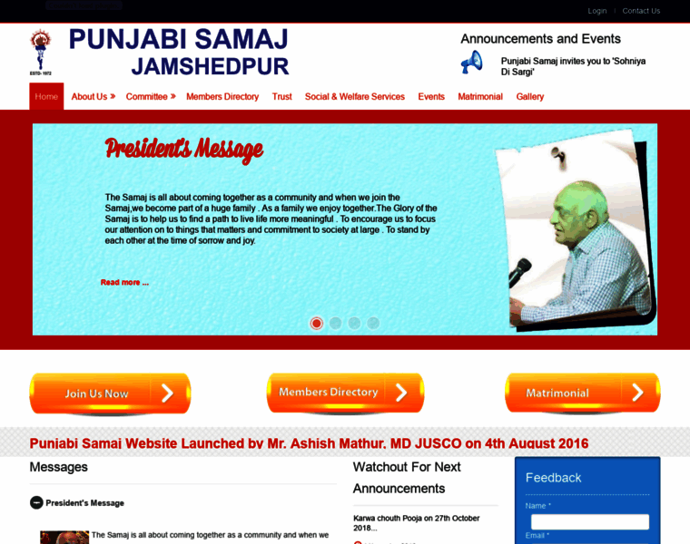 Punjabisamajjsr.com thumbnail