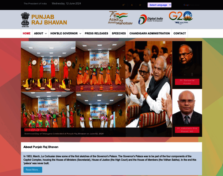 Punjabrajbhavan.gov.in thumbnail