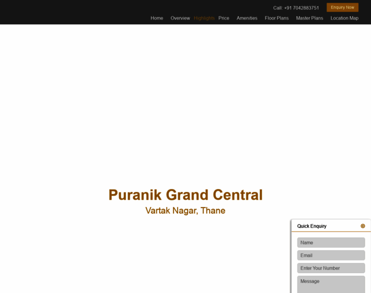 Puranikgrandcentral.newprojectlaunch.in thumbnail