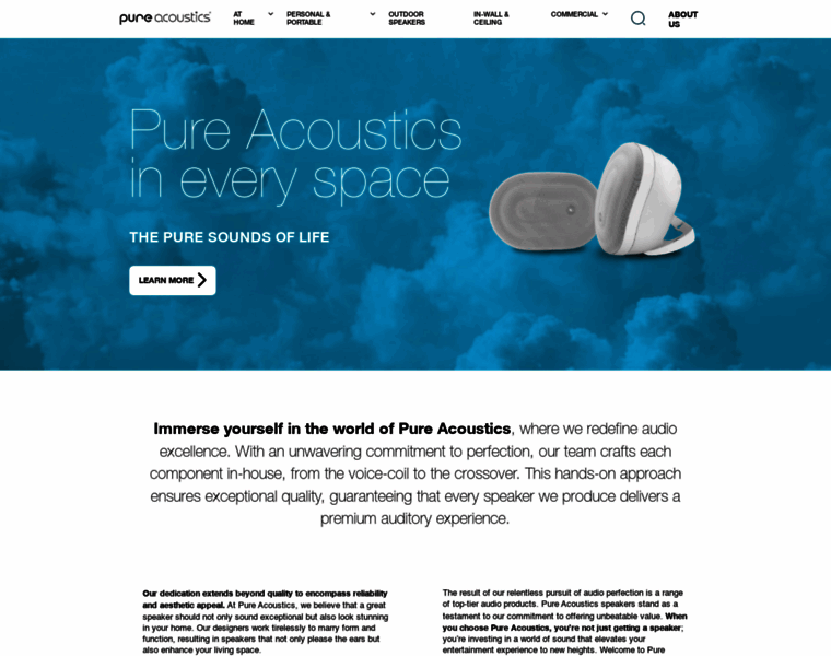 Pure-acoustics.com thumbnail