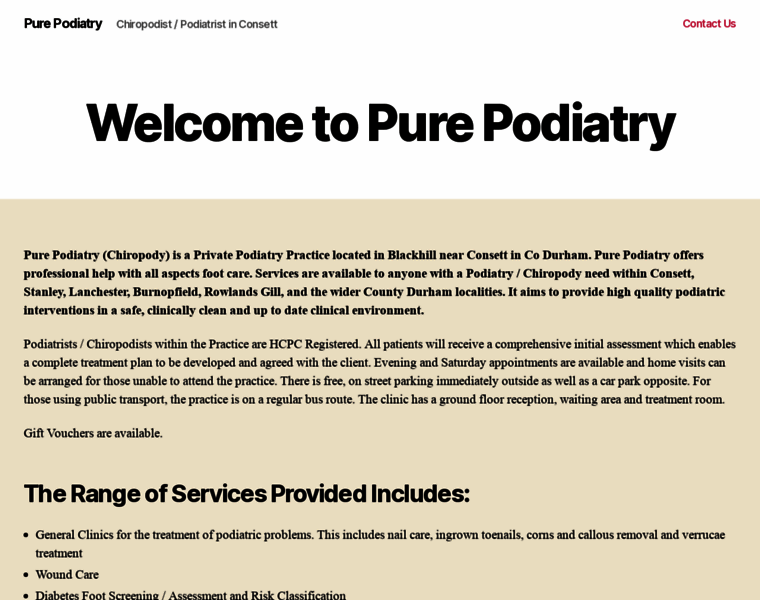 Pure-podiatry.co.uk thumbnail