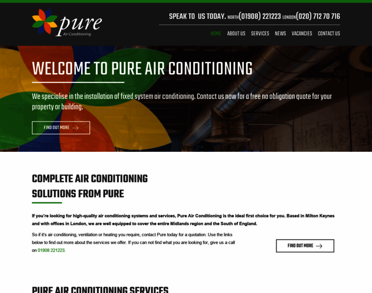 Pureairconditioning.co.uk thumbnail