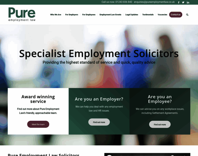 Pureemploymentlaw.co.uk thumbnail