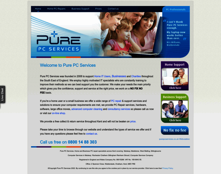Purepcservices.co.uk thumbnail
