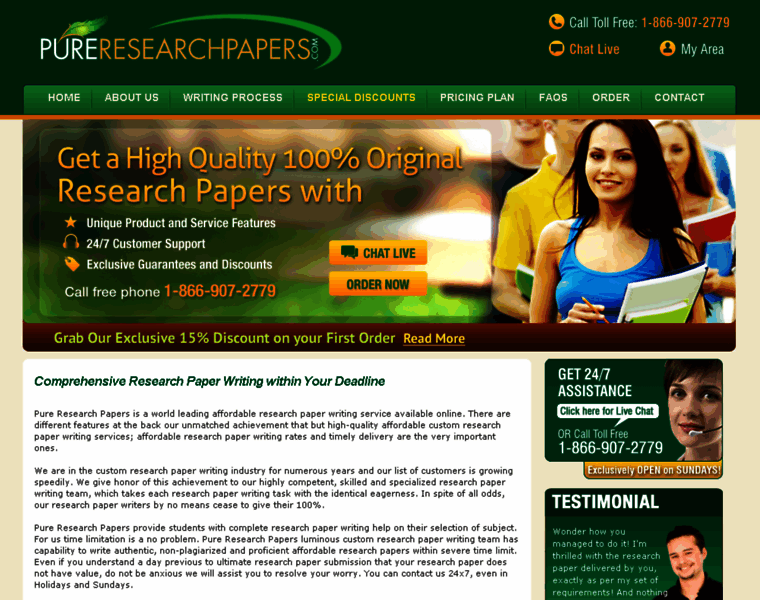 Pureresearchpapers.com thumbnail