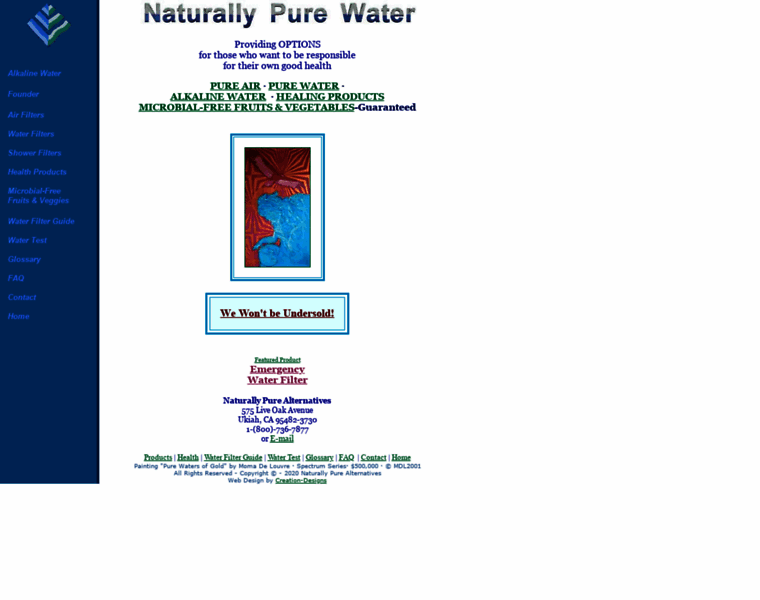 Purewater.com thumbnail