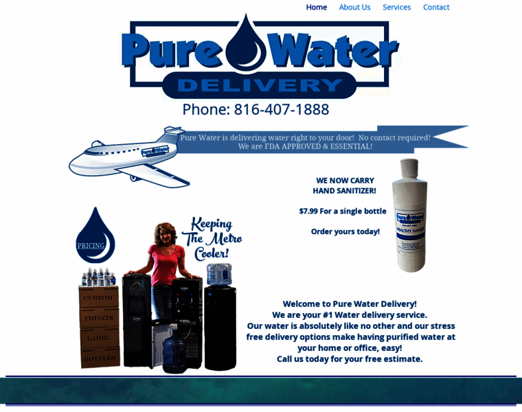 Purewaterdelivery.com thumbnail