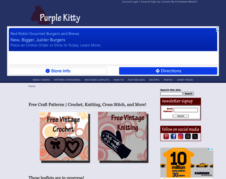 Purplekittyyarns.com thumbnail