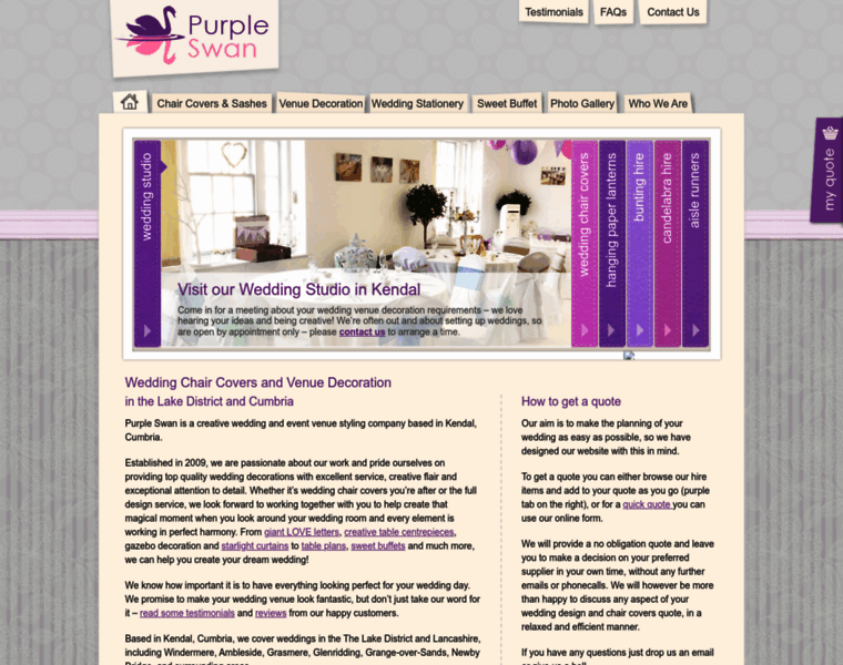 Purpleswanhire.co.uk thumbnail