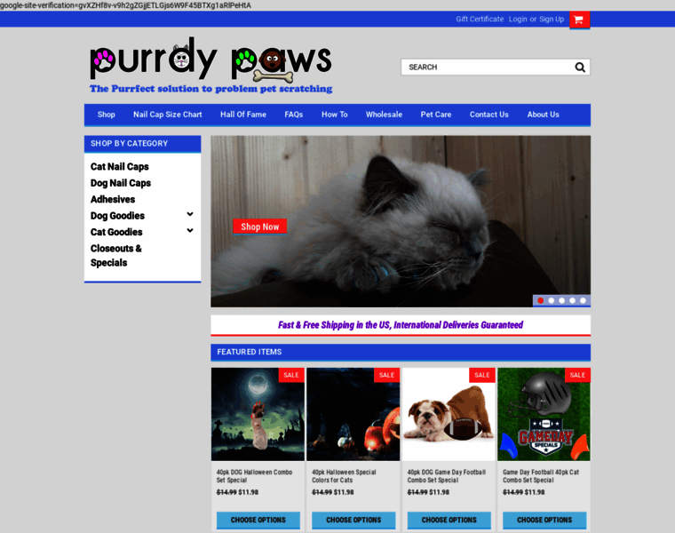 Purrdypaws.com thumbnail