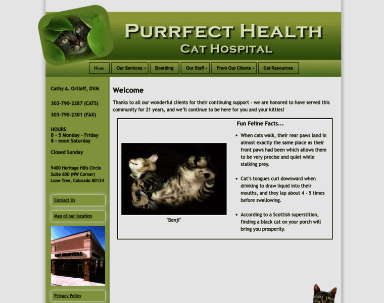 Purrfecthealthcathospital.com thumbnail
