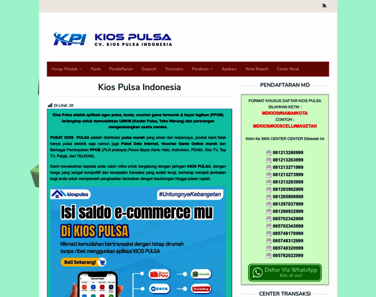 Pusatkiospulsa.site thumbnail