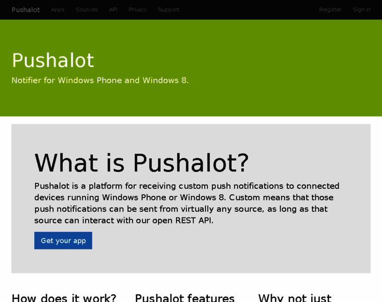 Pushalot.com thumbnail