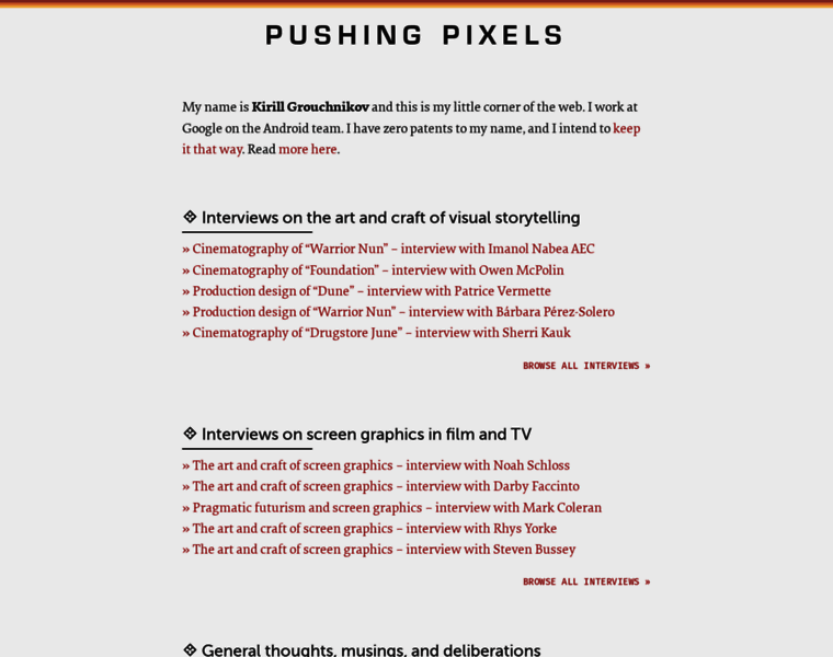 Pushing-pixels.org thumbnail