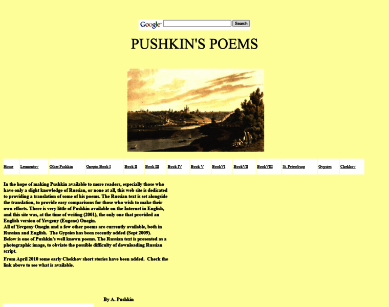 Pushkins-poems.com thumbnail