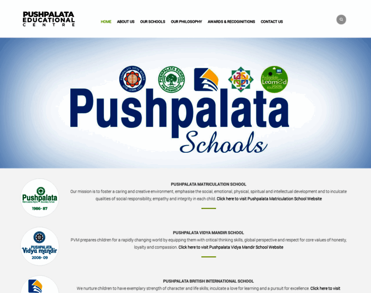 Pushpalataschools.com thumbnail