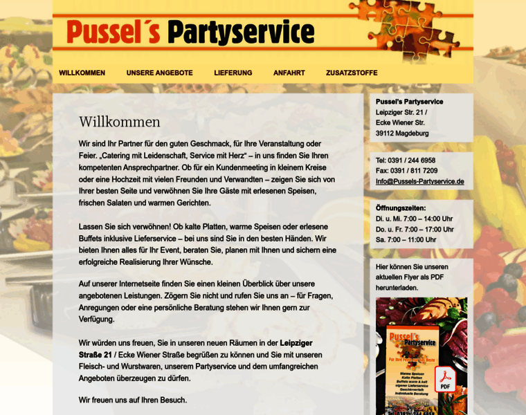 Pussels-partyservice.de thumbnail