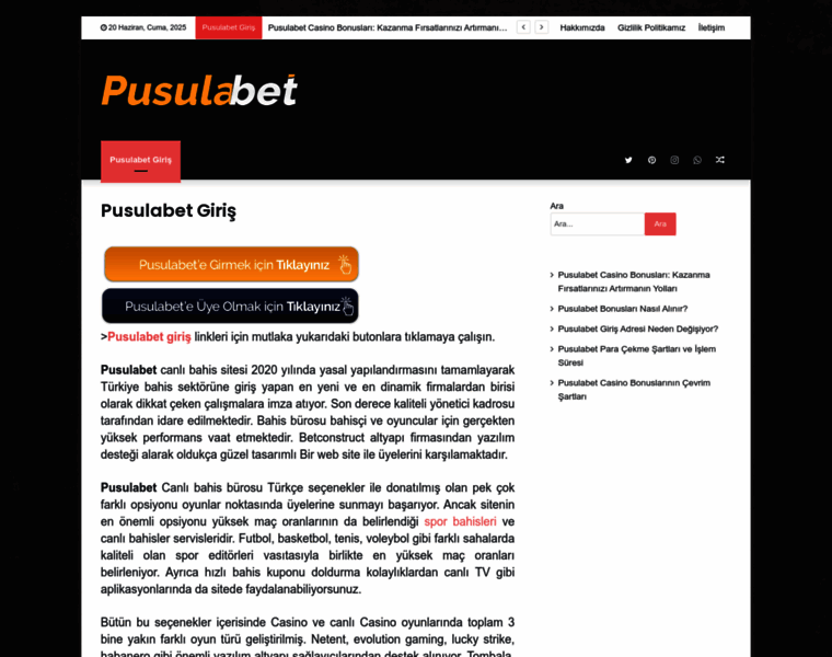Pusulabetgiris.com thumbnail