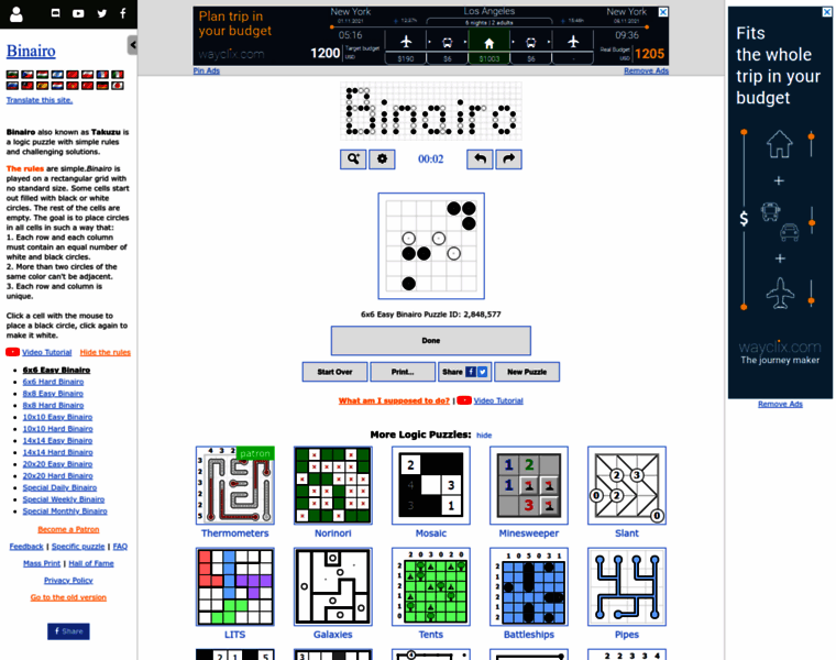 Puzzle-binairo.com thumbnail