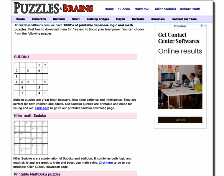 Puzzlesandbrains.com thumbnail