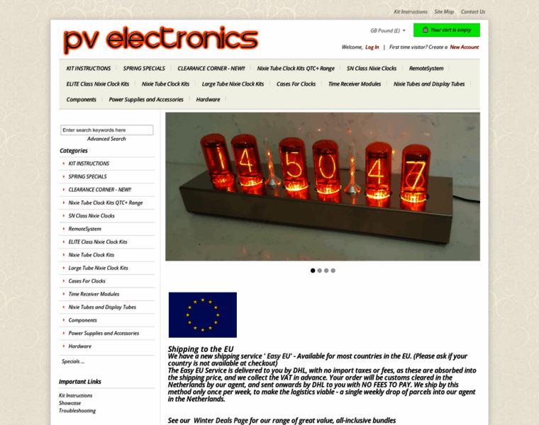 Pvelectronics.co.uk thumbnail