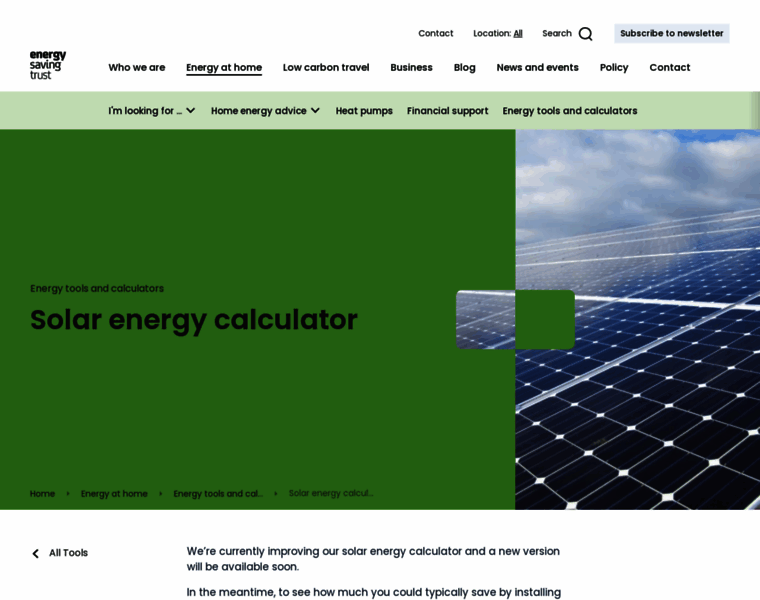 Pvfitcalculator.energysavingtrust.org.uk thumbnail
