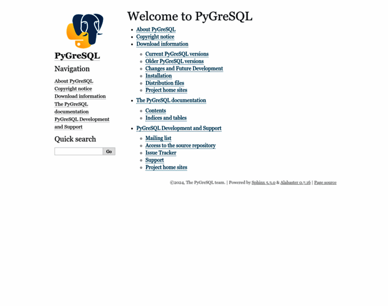 Pygresql.org thumbnail Pygresql.org thumbnail