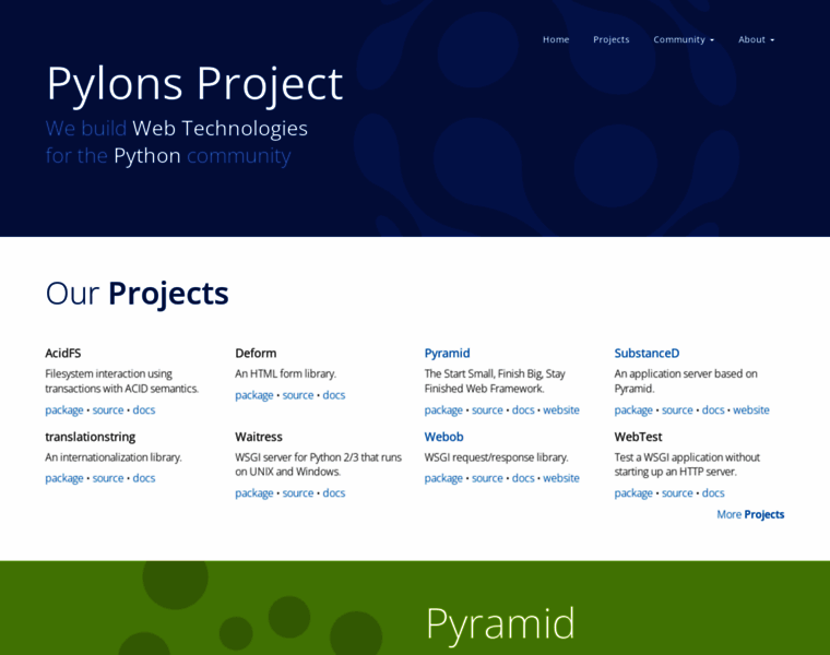 Pylonsproject.org thumbnail Pylonsproject.org thumbnail